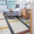Ziekenhuiskamer met vloeren in Burnt Sienna , Indigo , Yellow Ochre SP726 en Salute Grisio SP118